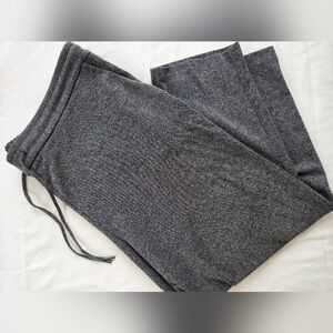 2X Gray Knit Pants With Pockets
